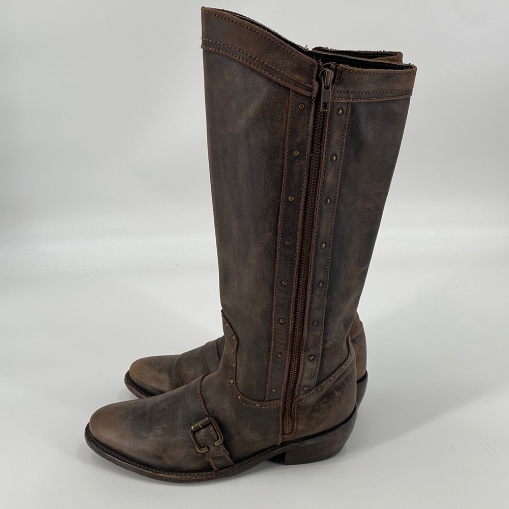 Independent Boot Co Boots Allyson Size 8 Riding heel Ruff-out Boots